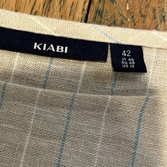Striped Belted Linen-Blend Dress - Kiabi (Size 42 / US 10) - Picture 2 of 12